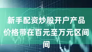 新手配资炒股开户产品价格带在百元至万元区间